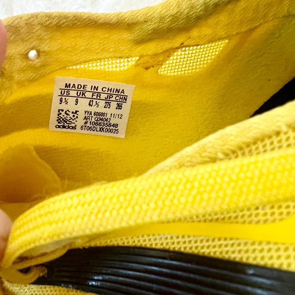 ADIDAS Adizero Prime Accelerator Yellow/Black Sprint Track Spikes - Mens 9.5 - Picture 8 of 9